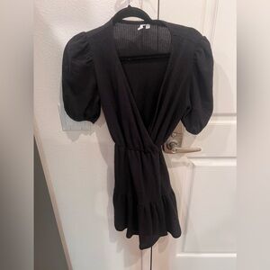 & other stories black short dress